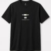 Ground Lift Audio Cable unisex t-shirt in black with minimalist audio cable plug and switch icon
