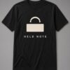 Held Note Fermata unisex t-shirt in black with bold stylised fermata hold symbol
